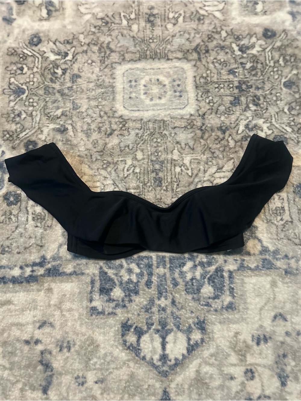 Hollister Black Off-Shoulder Bikini Top